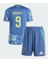 Ajax Brian Brobbey #9 Venkovní dres pro děti 2024-25 Krátký Rukáv (+ trenýrky)